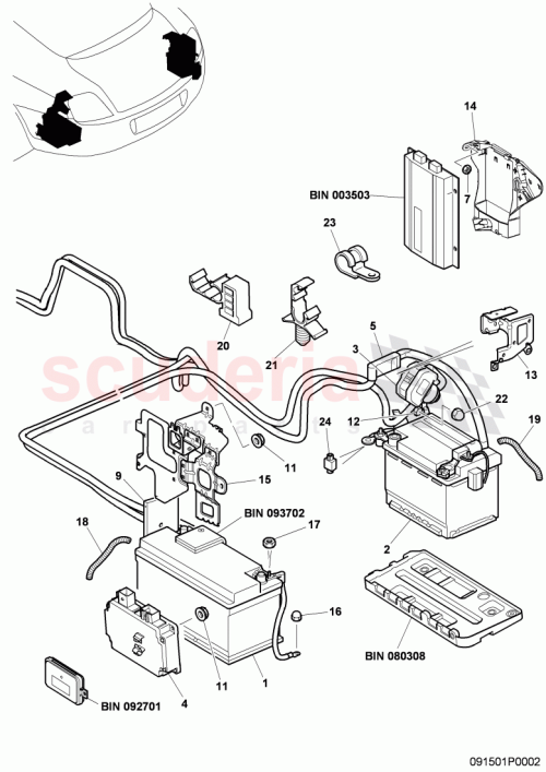 Part Diagram for Bentley 3D0915181F