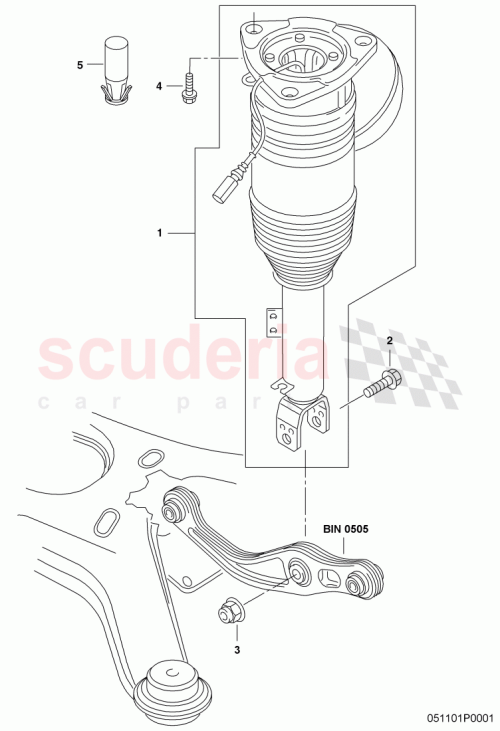 Part Diagram for Bentley 3W0616001E