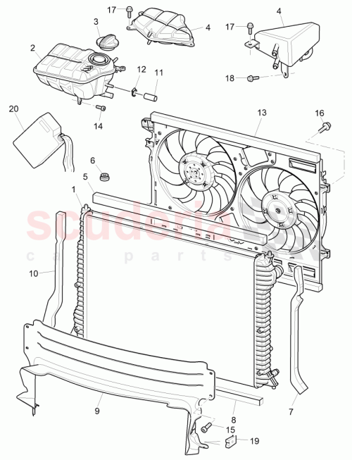 Part Diagram for Bentley 3W0112051D
