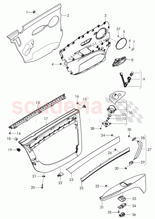 Part Diagram for Bentley 4W0 868 071