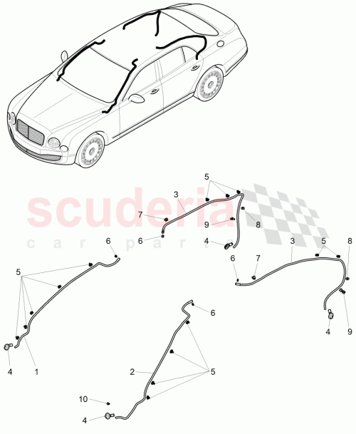 Part Diagram for Bentley 3Y5 877 233 A