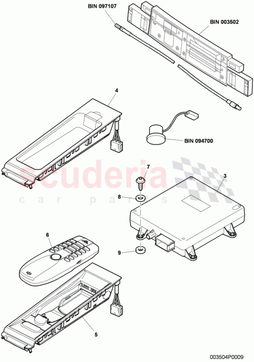 Part Diagram for Bentley 3W0 035 624 D