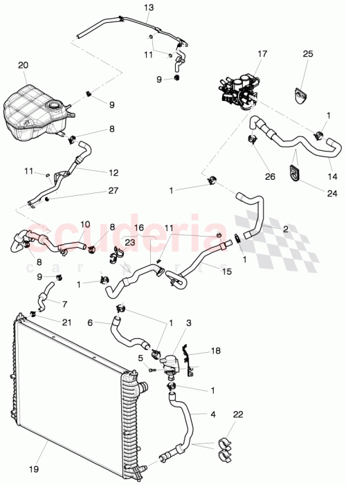 Part Diagram for Bentley 3W0260753D