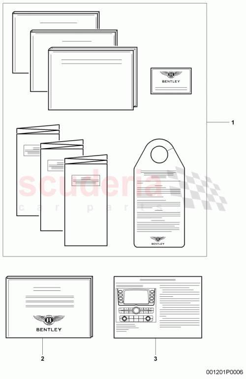 Part Diagram for Bentley 3W7 012 003 JL