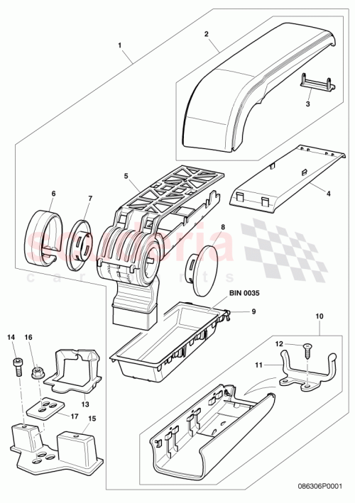 Part Diagram for Bentley 3W0864101G