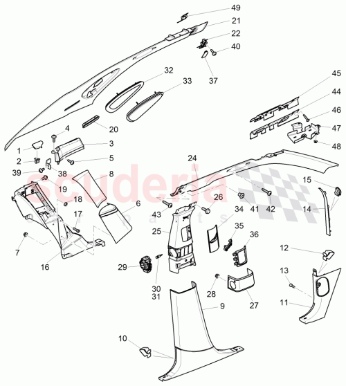 Part Diagram for Bentley 3Y5868323A