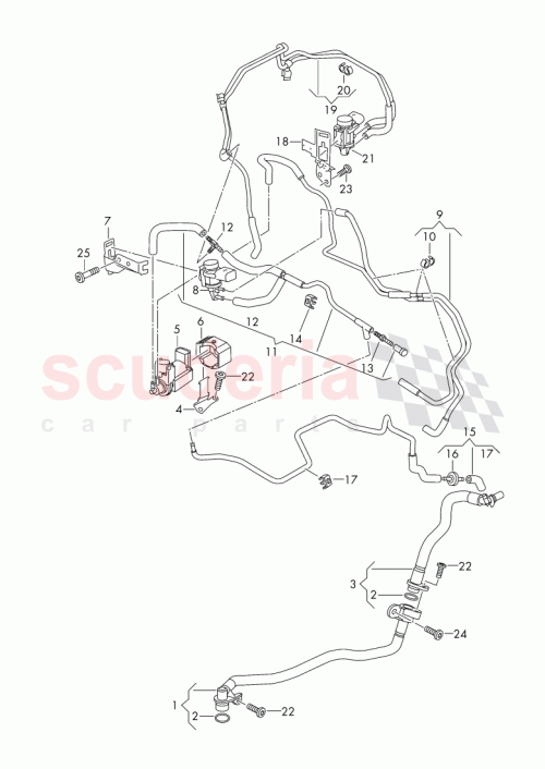 Part Diagram for Bentley 057 131 377 P