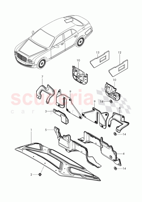 Part Diagram for Bentley 3Y0807870