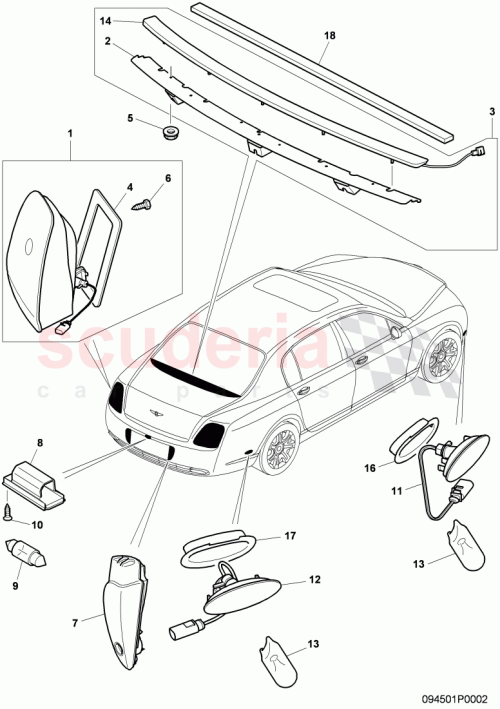 Part Diagram for Bentley 1J6943021B