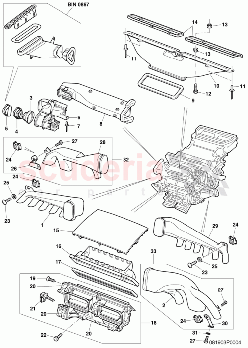 Part Diagram for Bentley 3W1819151B