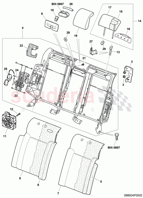 Part Diagram for Bentley 3W5885883AA