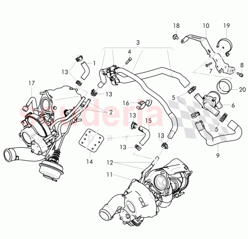 Part Diagram for Bentley 3W0 965 561 H