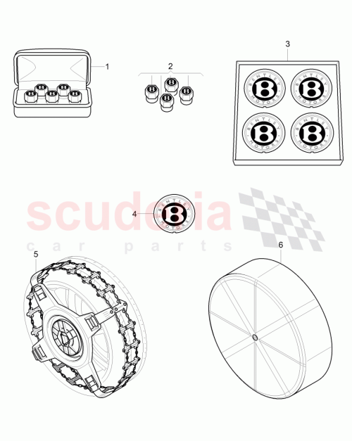 Part Diagram for Bentley 3W0 601 367 G