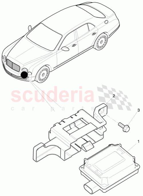 Part Diagram for Bentley 4G0907410