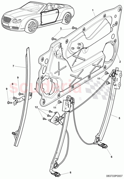 Part Diagram for Bentley 3W7 837 401 B