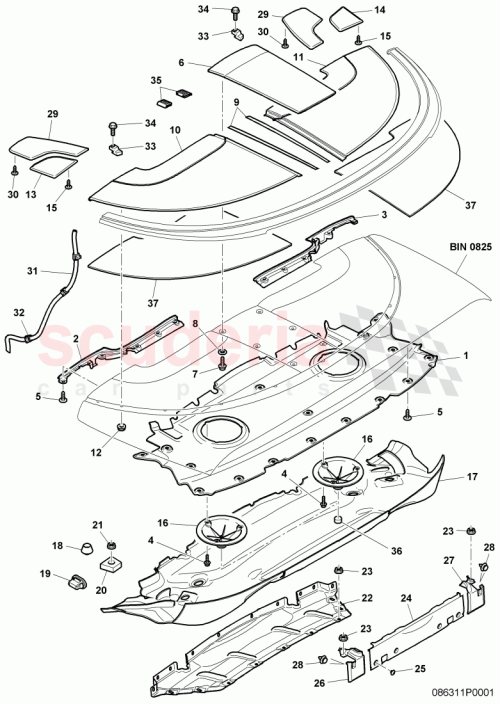 Part Diagram for Bentley N91150301
