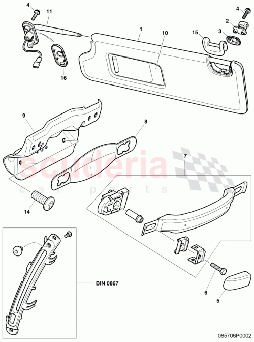 Part Diagram for Bentley 3W0857559B