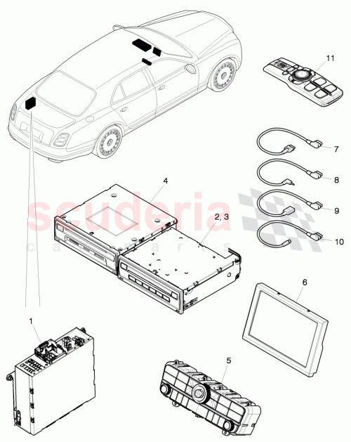 Part Diagram for Bentley 3Y0 035 678 D