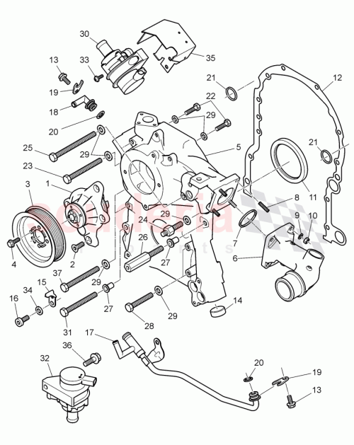 Part Diagram for Bentley WHT002859