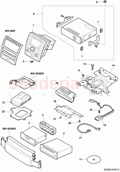 Part Diagram for Bentley 3W7 907 509 B