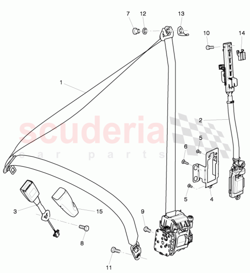 Part Diagram for Bentley 3Y0 881 493 B