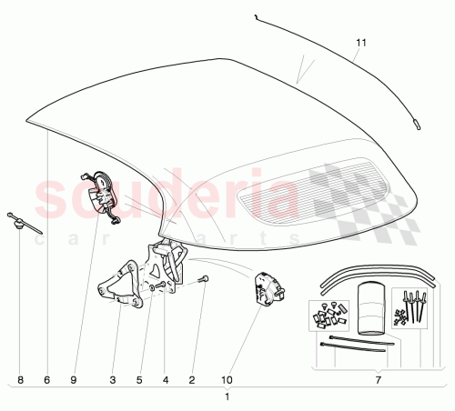 Part Diagram for Bentley 3W7871327