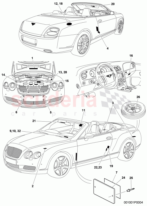 Part Diagram for Bentley 3W7 010 655 E