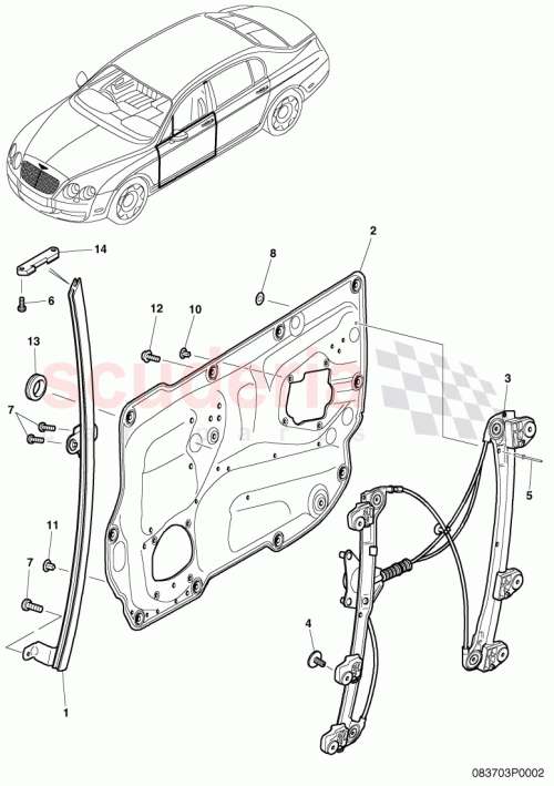 Part Diagram for Bentley N10544201