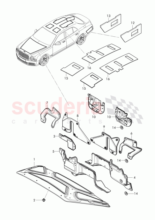 Part Diagram for Bentley 3Y5864937