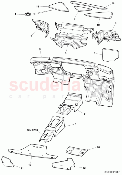 Part Diagram for Bentley 3W7864783