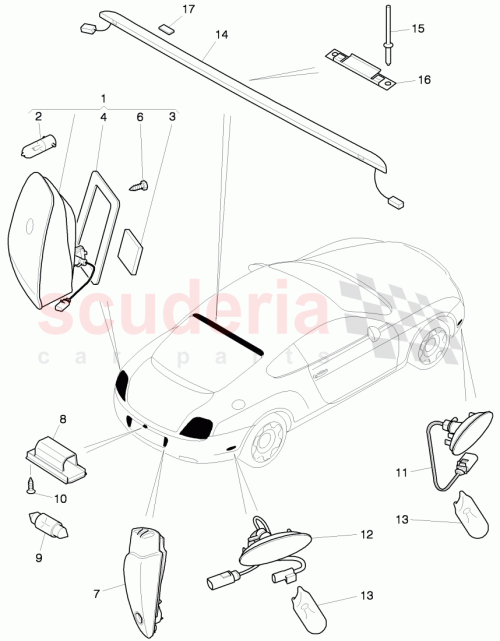Part Diagram for Bentley 3W0945191