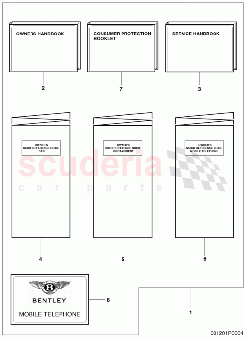Part Diagram for Bentley 3W8 012 003 BH