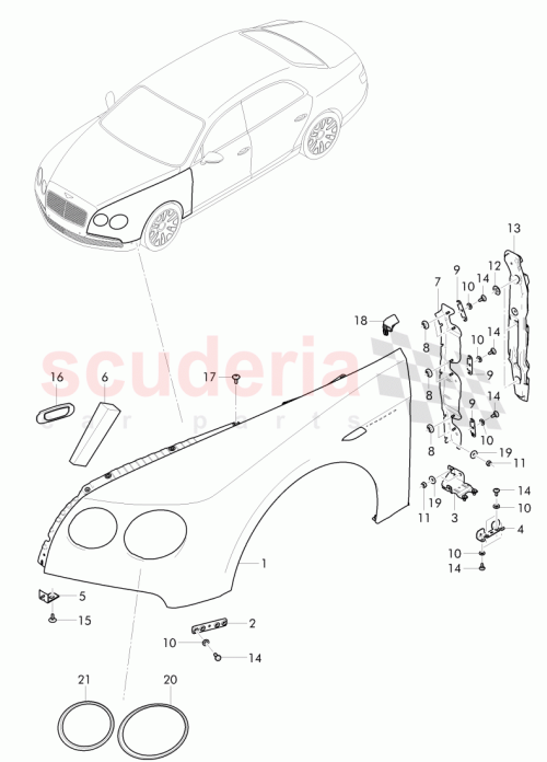 Part Diagram for Bentley N 911 883 01