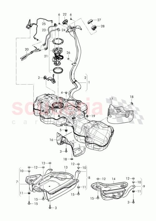 Part Diagram for Bentley 4M0 201 220 D