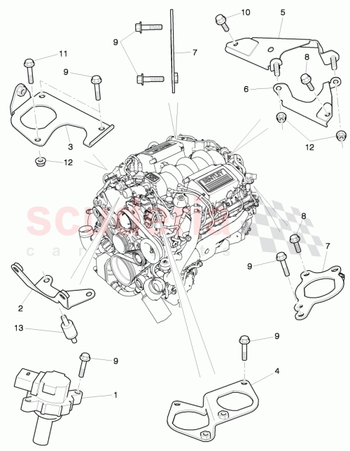 Part Diagram for Bentley 07V905493A