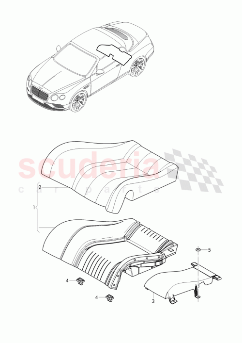 Part Diagram for Bentley 3W7 885 405 AC
