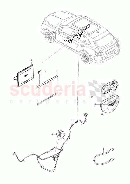 Part Diagram for Bentley 36A919607D