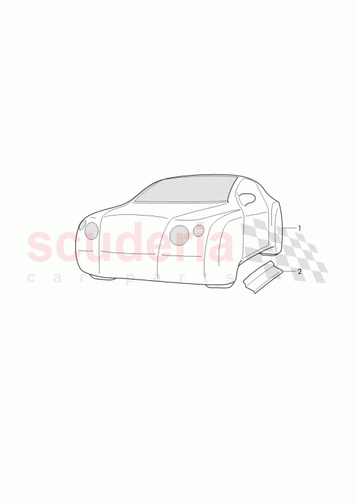 Part Diagram for Bentley 3W3 853 954