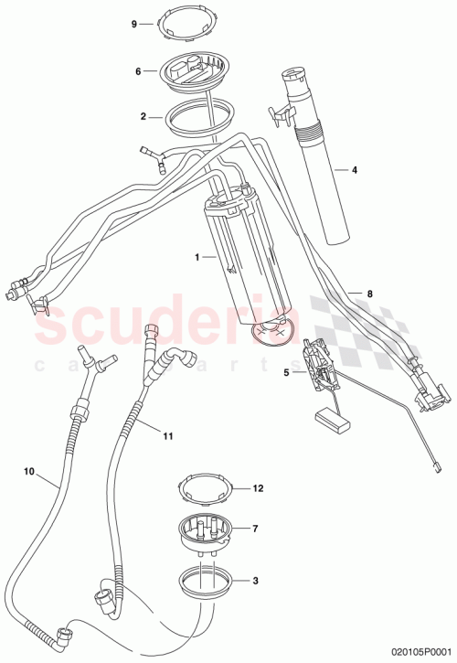 Part Diagram for Bentley 3W8919087C