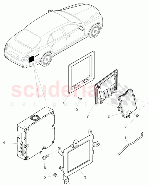 Part Diagram for Bentley 3Y0 971 298