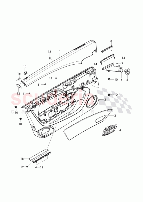 Part Diagram for Bentley 3W3868600DT9