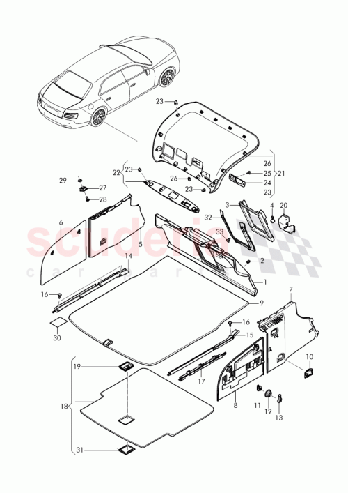 Part Diagram for Bentley 4W0 868 503 D