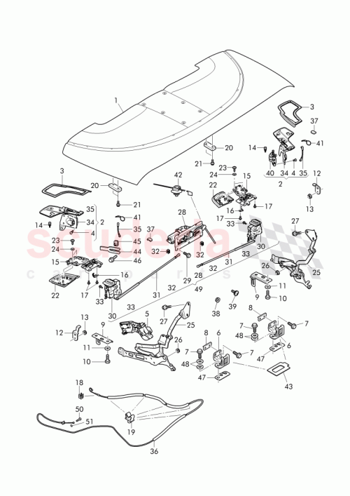 Part Diagram for Bentley 3W7825300F