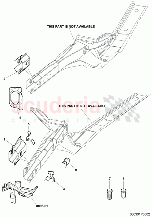 Part Diagram for Bentley 3W0805678