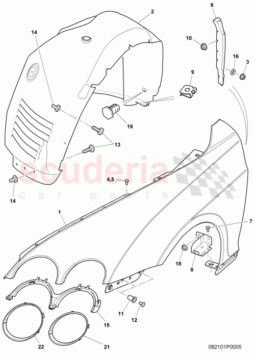 Part Diagram for Bentley 3W0821206B