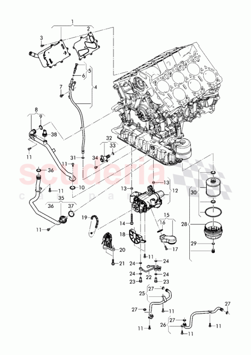 Part Diagram for Bentley 079 115 418 B
