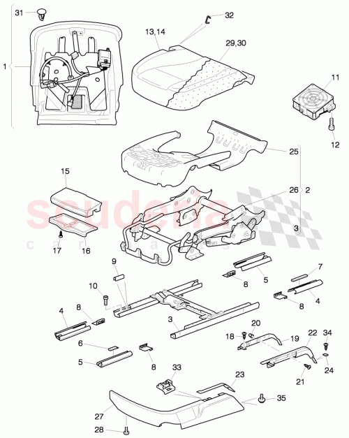 Part Diagram for Bentley 3W5881406K