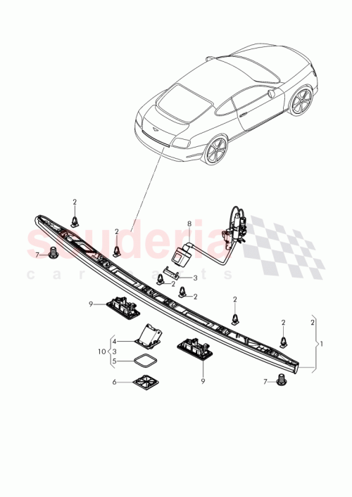 Part Diagram for Bentley 3W8 827 285 F