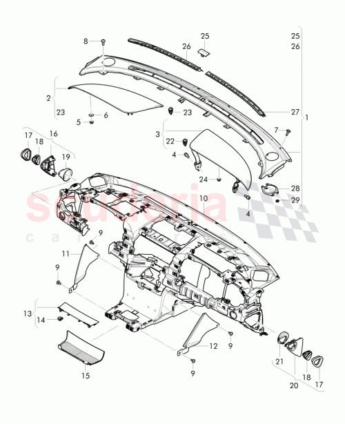 Part Diagram for Bentley 3W0819899