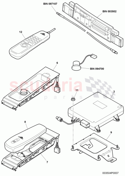 Part Diagram for Bentley 3W7 907 585